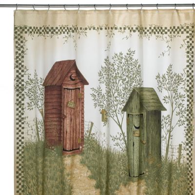 Avanti Outhouses Shower Curtain | Bed 