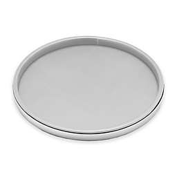 Kraftware™ Sophisticates 14-Inch Serving Tray in White/Brushed Chrome