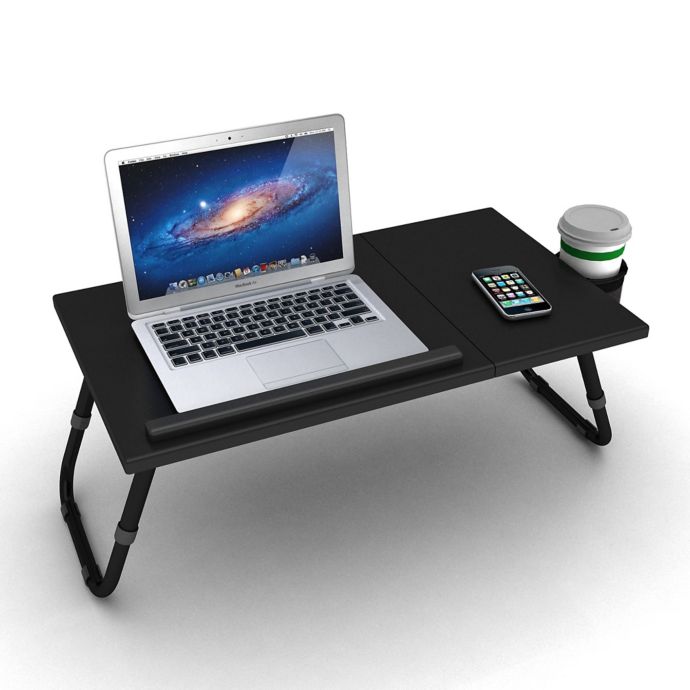 Adjustable Laptop Tray In Black Bed Bath Beyond