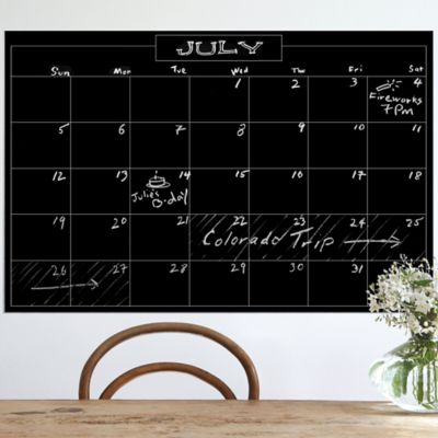 Wallies Peel & Stick Monthly Chalk Calendar Decal
