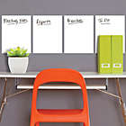 Alternate image 0 for Wallies Peel & Stick Dry Erase Sheets in White (Set of 4)