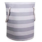 Alternate image 0 for Striped Canvas Hamper with Rope Handles