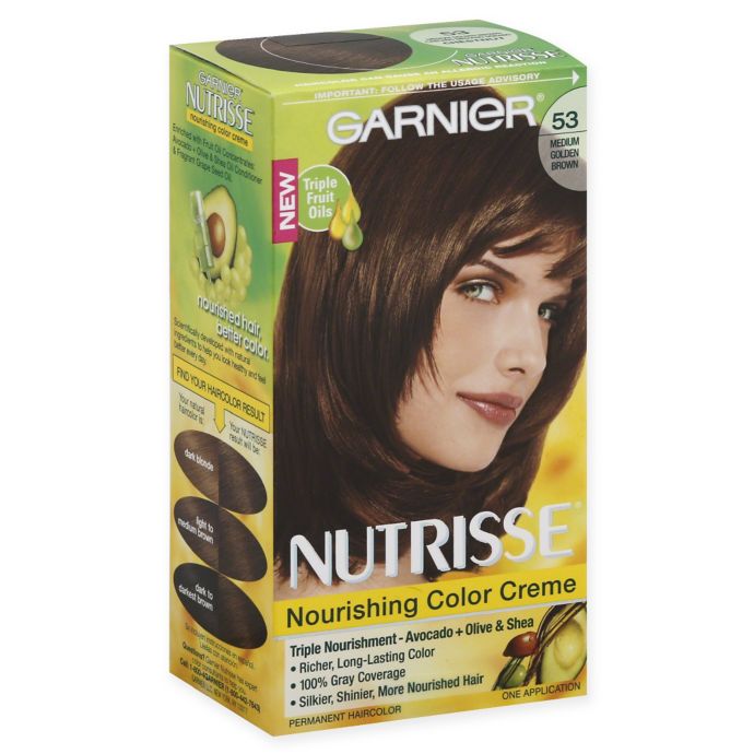 Garnier Nutrisse Nourishing Hair Color Creme In 53 Medium Golden Brown