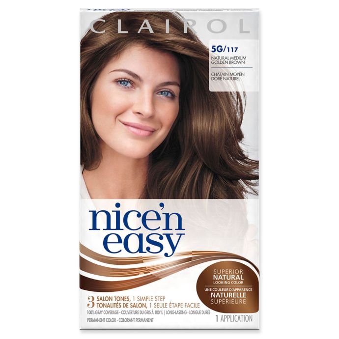 Clairol Nice N Easy Permanent Hair Color 5g 117 Natural Medium Golden Brown