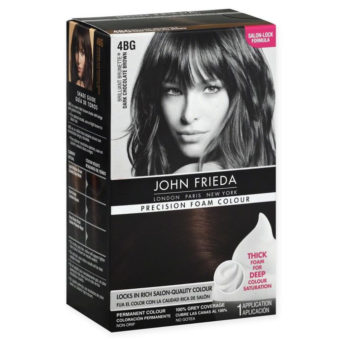 John Frieda Precision Foam Colour Brilliant Brunette 4bg Dark Chocolate Brown