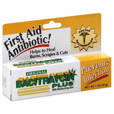 Original Bacitraycin Plus&reg; 1 oz. Antibiotic with Moisturizing Aloe. View a larger version of this product image.
