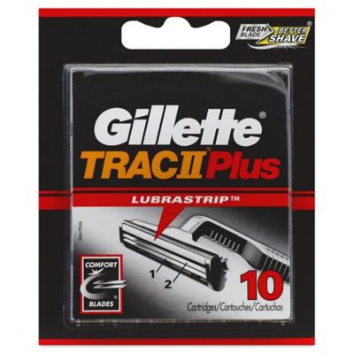 Gillette TRAC II Plus Razor Blade Refill Cartridges 10 Count
