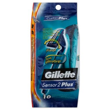 Gillette Sensor2 Plus Pivot 10-Count Men's Disposable Razors. View a larger version of this product image.