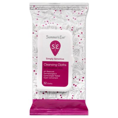 Summer&#39;s Eve&reg; Simply Sensitive 32-Count Cleansing Cloths for Sensitive Skin