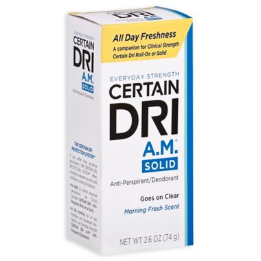 CERTAIN DRI A.M.&trade; 2.6 oz. Scented Stick Underarm Refresher in Shower Fresh Scent. View a larger version of this product image.