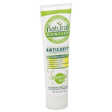 The Natural Dentist&reg; 5 oz. Anticavity Fluoride Toothpaste in Peppermint Twist. View a larger version of this product image.