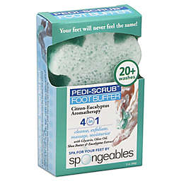 Spongeables™ Pedi-Scrub™ 2 oz. Foot Buffer with Citron-Eucalyptus Aromatherapy