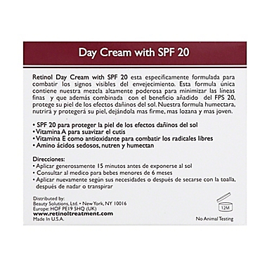 Skincare Cosmetics&reg; Retinol Day Cream with SPF 20. View a larger version of this product image.