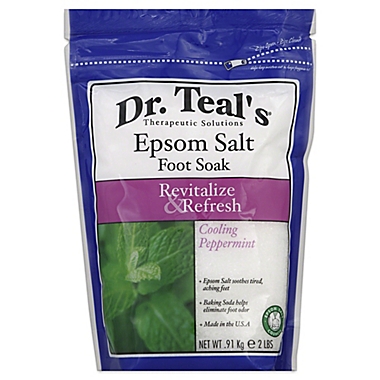Dr. Teal&#39;s&reg; Therapeutic Solutions 2 lb. Epsom Salt Foot Soak in Cooling Peppermint. View a larger version of this product image.