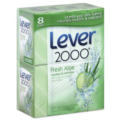 Lever 2000&reg; 8-Pack 4 oz. Clean Rinsing Bar Soap with Fresh Aloe