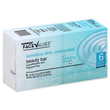 Harmon&reg; Face Values&trade; 4 oz. 6-Count Deep Moisturizing Beauty Bar for Sensitive Skin. View a larger version of this product image.