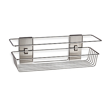 3M Command&trade; Bath Large Satin Nickel Metal Shower Caddy. View a larger version of this product image.