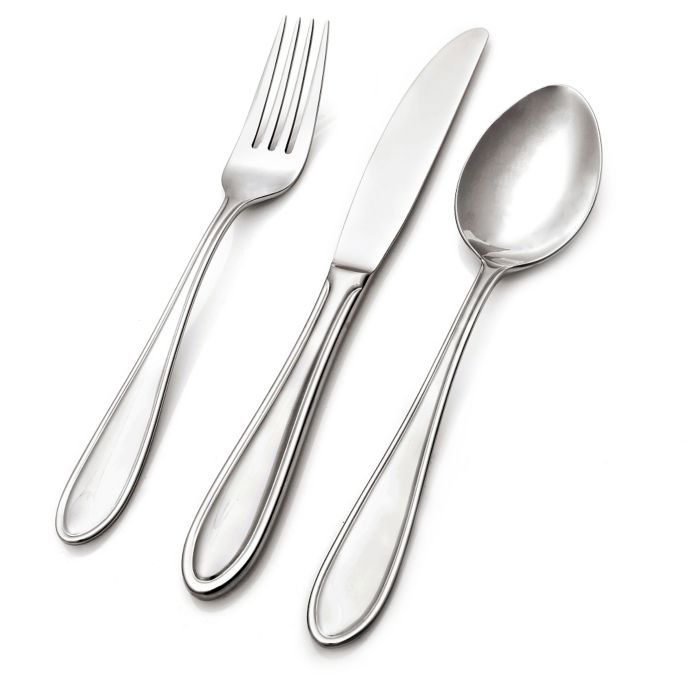 Hampton Lincoln 66Piece Flatware Set with Wire Caddy Bed Bath