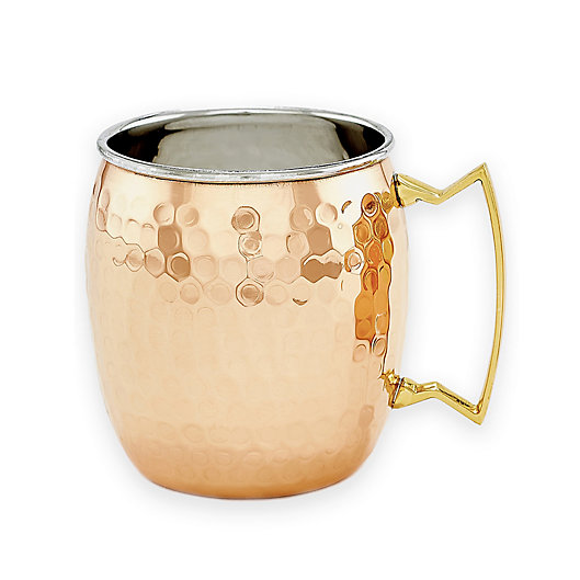 Alternate image 1 for Old Dutch International 16 oz. Hammered Solid Copper Moscow Mule Mugs (Set of 2)