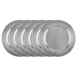 Old Dutch International Stainless Steel Charger Plates (Set of 6)