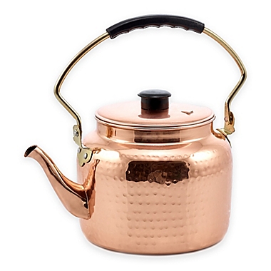 Old Dutch International&reg; 2-Quart Hammered Copper Tea Kettle. View a larger version of this product image.