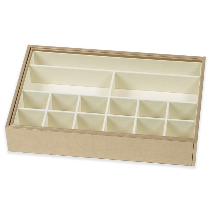 Buy Ampersand™ Expandable Jewel Tray in Gold from Bed Bath