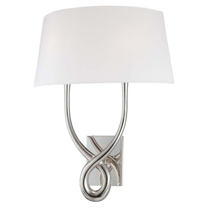 George Kovacs 2-Light Wall Sconce in Silver with White ...