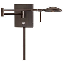 George Kovacs George's Reading Room LED Swing-Arm Wall Lamp with Copper Finish and Metal Shade