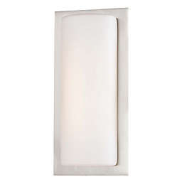 George Kovacs® 1-Light LED Wall Sconce in Brushed Aluminum with Glass Shade