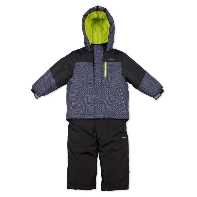 OshKosh B'gosh® 2-Piece Snowsuit in Black | Bed Bath & Beyond