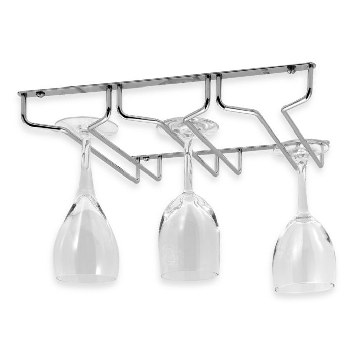 Oenophilia Under Cabinet Wine Glass Rack Bed Bath And Beyond Canada