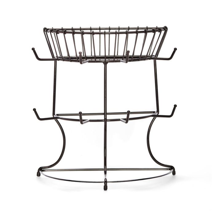 mikasa gourmet basics mug tree with baske