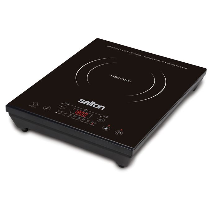 Salton Portable Induction Cooktop In Black Bed Bath Beyond