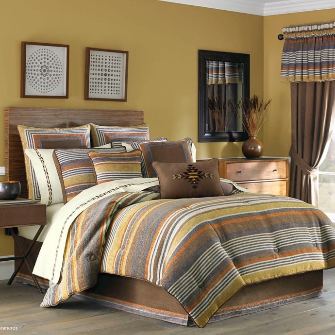 J Queen New York Montaneros Comforter Set In Rust Bed Bath Beyond