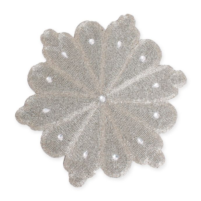 Beaded Snowflake Placemat Bed Bath and Beyond Canada