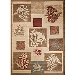 Soho Leafs 5-Foot 3-Inch x 7-Foot 3-Inch Area Rug in Ivory