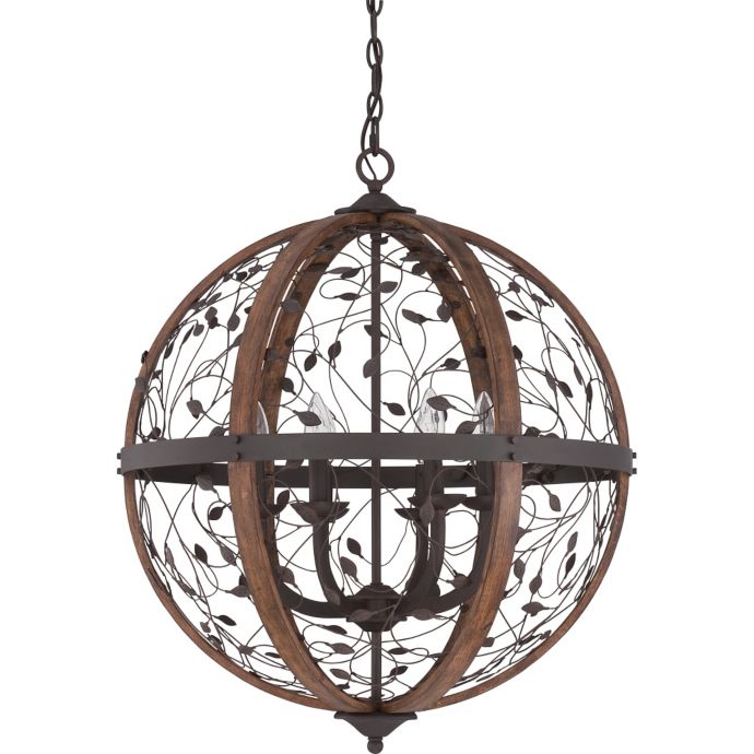 Chamber 6 Light Cage Chandelier In Bronze Bed Bath Beyond