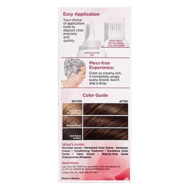 L'Oréal Paris Excellence Crème Triple Protection Hair Color 5 Medium Brown  | Bed Bath & Beyond