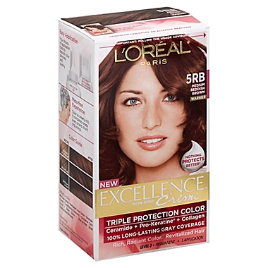 L'Oréal® Paris Excellence Crème Hair Color in 5RB Medium RedBrown | Bed  Bath & Beyond