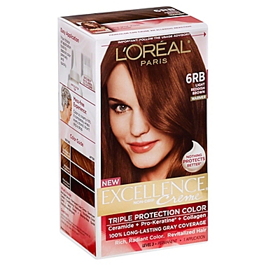 L'Oréal Paris Excellence Crème Triple Protection 6RB Light Reddish Brown |  Bed Bath & Beyond