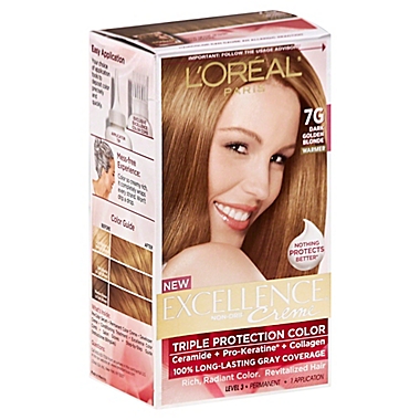 L'Oréal Paris Excellence Crème Triple Protection 7G Dark Golden Blonde |  Bed Bath & Beyond