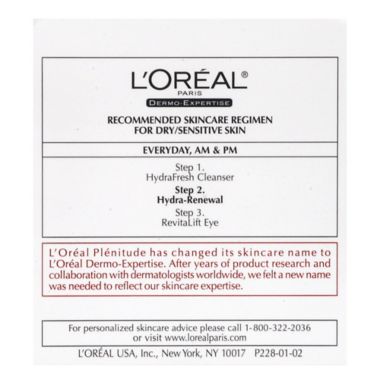L'Or&eacute;al Paris 1.7 oz. Hydra-Renewal&reg; Continous Moisture Cream. View a larger version of this product image.