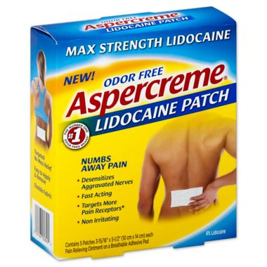 Aspercreme 5-Count Lidocaine Patches. View a larger version of this product image.
