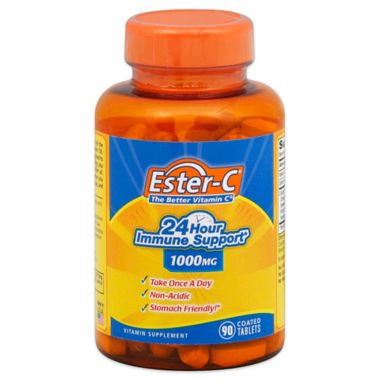 Ester-C&reg; 90-Count 24 Hour Immune Support 1000 mg Tablets. View a larger version of this product image.