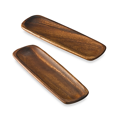 Kona Wood Rectangular Tray by Noritake (Set of 2). View a larger version of this product image.
