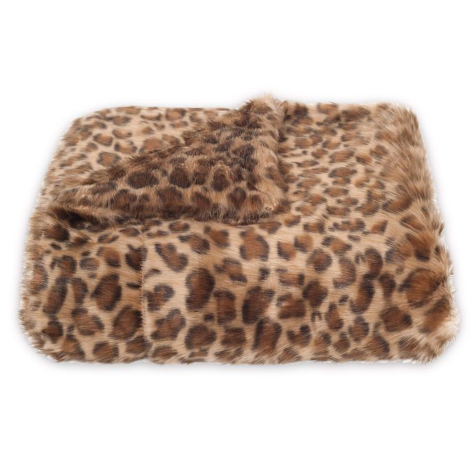 Safavieh Leopard Print Throw Blanket In Leopard Bed Bath Beyond