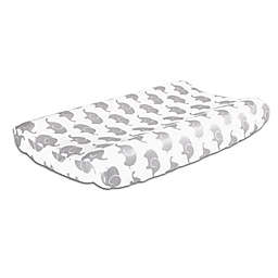 The Peanutshell™  Elephant Changing Pad Cover in Grey
