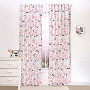 The Peanutshell&trade;  Floral Window Panel Pair in Coral