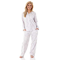 Micro Flannel Large 2-Piece Pajama Set in Taupe