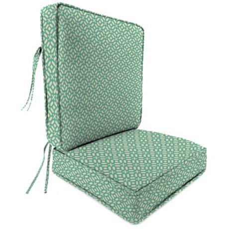 Outdoor Attached Deep Seat Cushion in In the Frame Oasis | Bed Bath ...